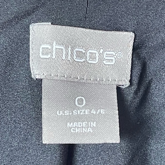 Chicos 0 Leopard Animal Print Jacquard Moto Jacket US Size 4 6 Small - Picture 9 of 10